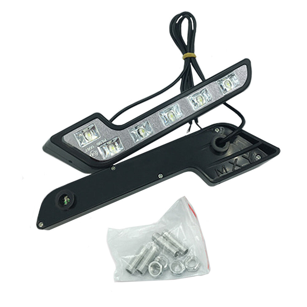 2-pack White DC 6-LED Daytime Running Lights DRL Car Fog Daytime Running Lights 12V n