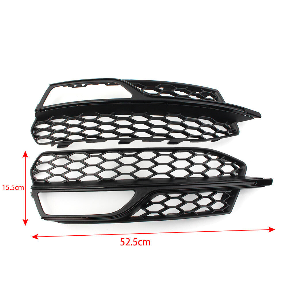 Honeycomb mesh front bumper fog light grille protector suitable for Audi A3 S series S3