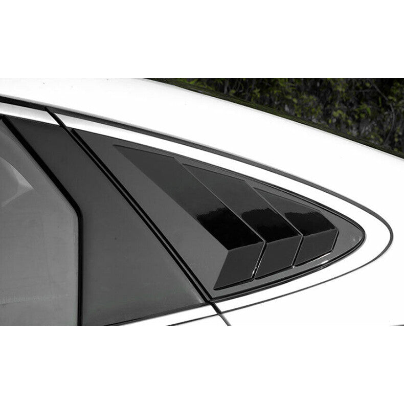 for Hyundai Sonata 2020-2023 Gloss Black Side Vent Window Scoop Louver Cap Trim