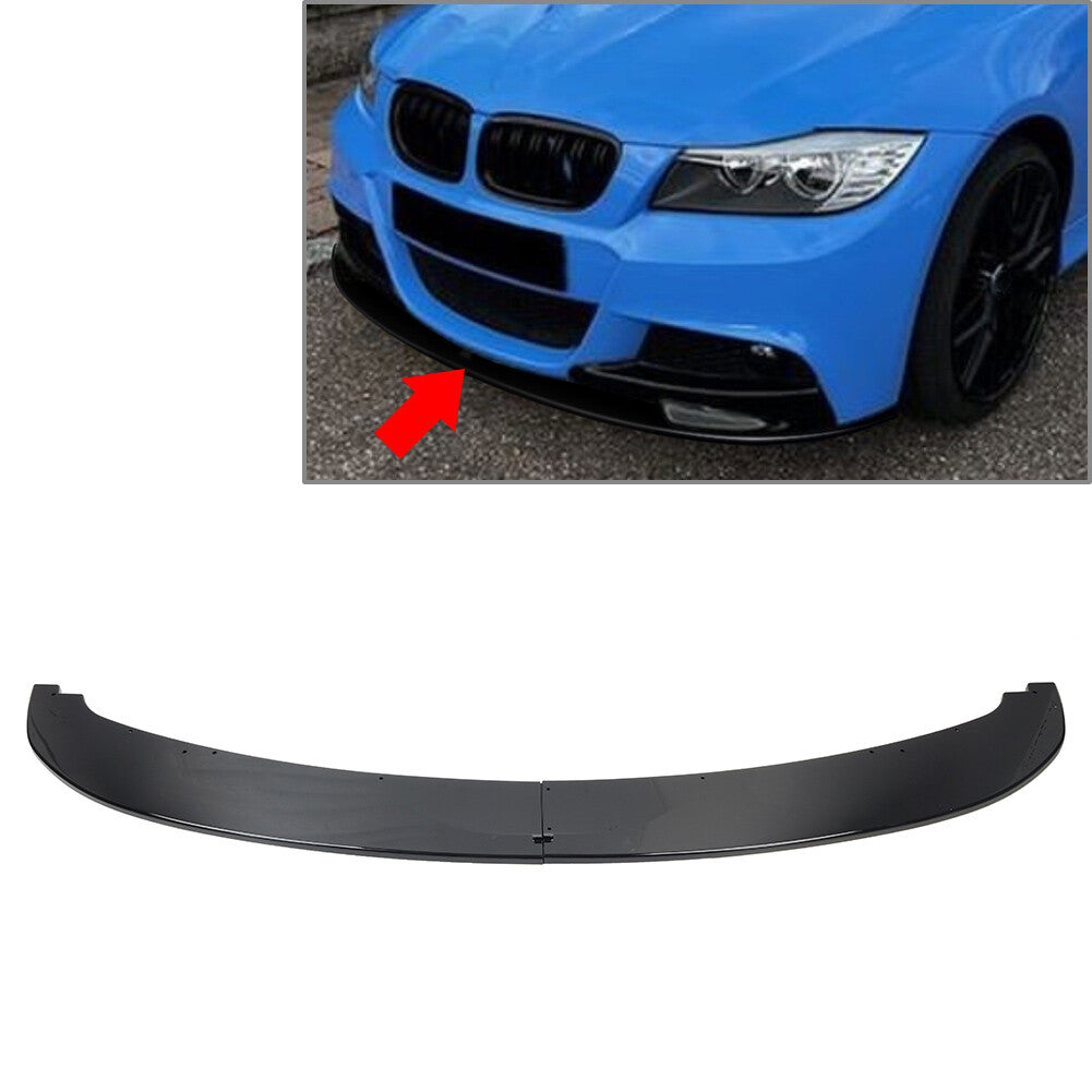 Front Bumper Spoiler Lip for BMW 3 Series E90 E91 M Sport LCL 2009-2012 11