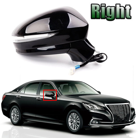 Right For Crown 2015-2018 Side Rearview Mirror Fold Heating Assy Black v