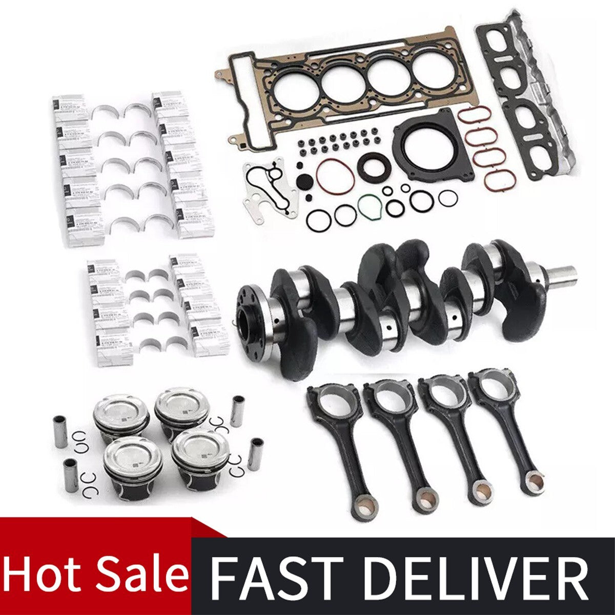 Engine Overhaul Rebuild Kit Crankshaft / Con Rods For M270 1.6T n