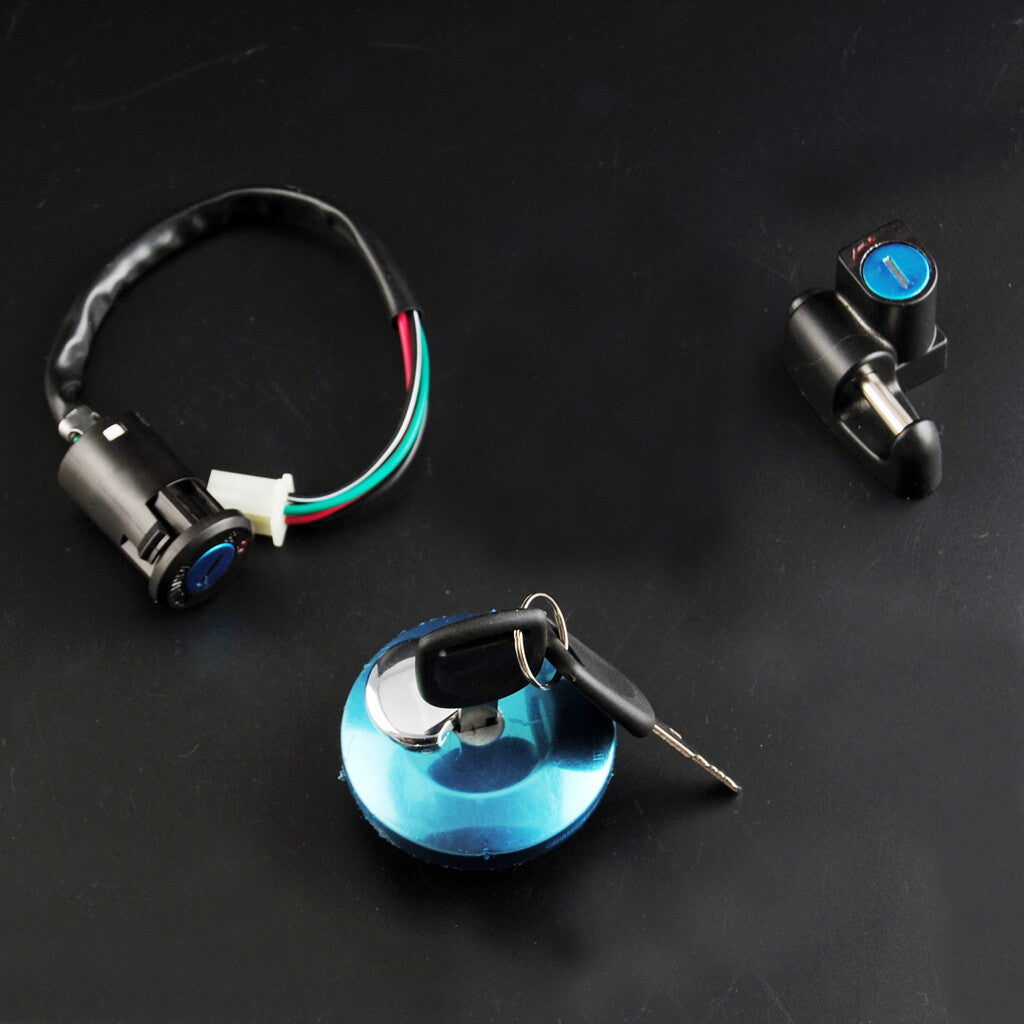 Ignition Lock Fuel Tank Cap Lock Helmet Lock for Honda for Mini Trail Monkey Bike