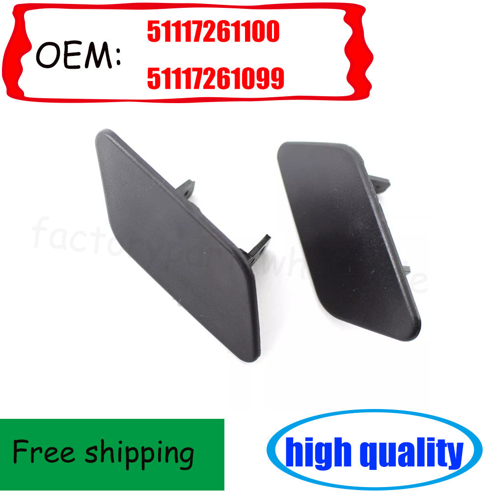 2Pcs Bumper Headlight Lamp Washer Cap Cover Fit For X3 F25 2011 - 2014 n