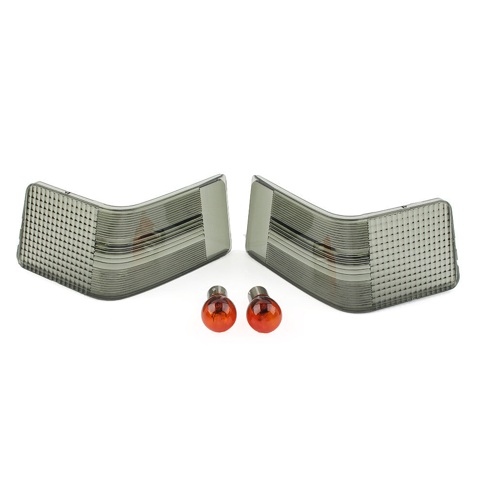 for Harley Tour Glide Ultra Classic FLHTCU 89-13 Smoke Tour Pak Lens Bulb Kit
