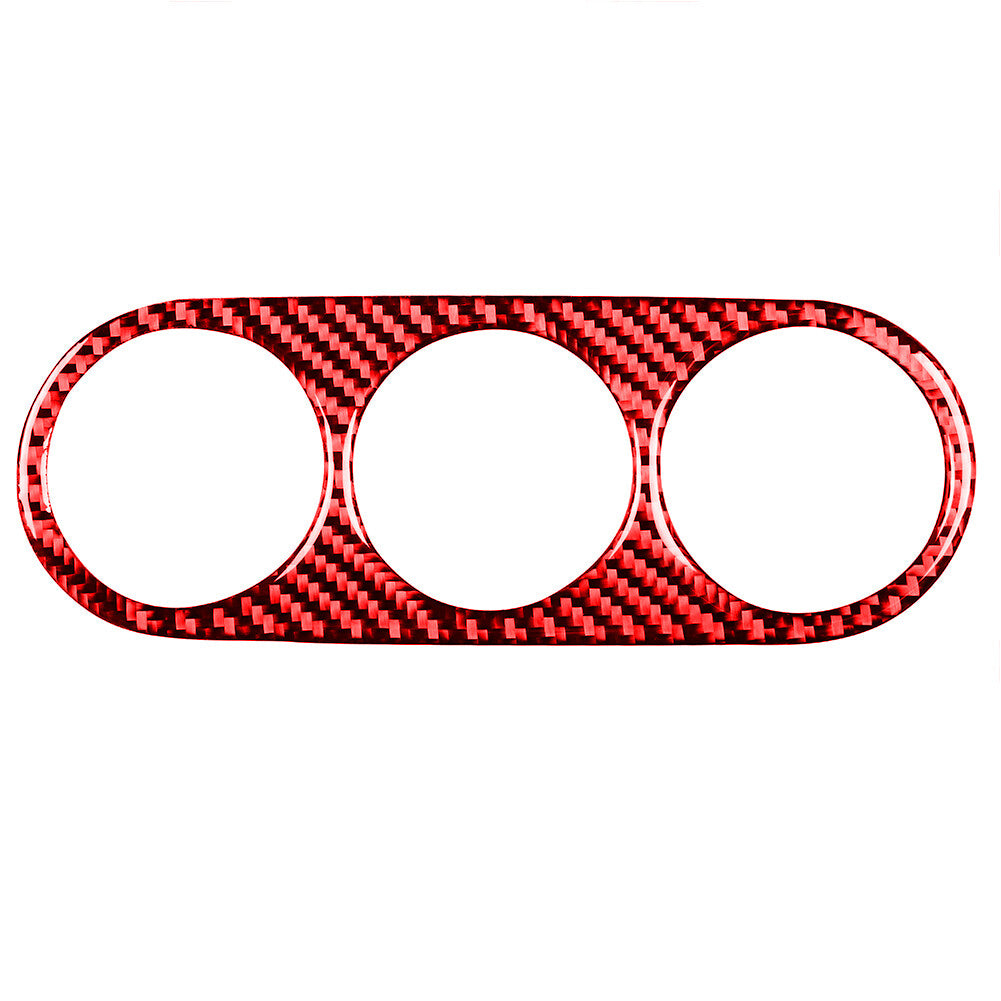 2Pcs for Audi A4 B9 2017-19 Carbon Fiber Interior Glove Box Handle Cover Trim v