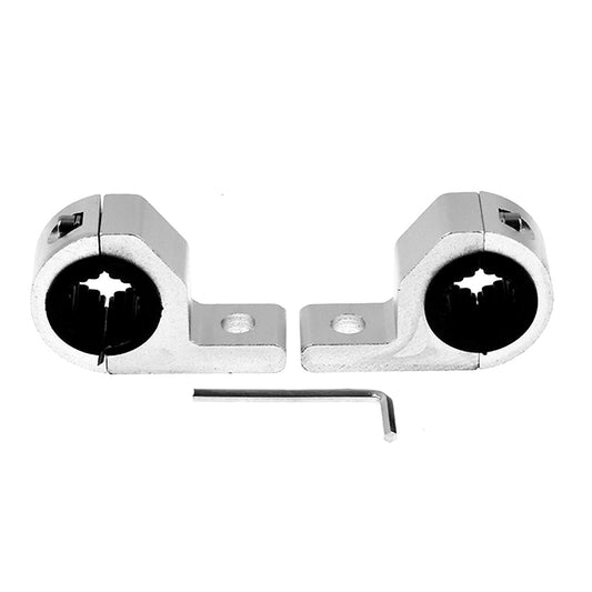 LED Light Bar Horizontal Clamp Mount Bracket Kit For 1 1.25 ATV UTV Off-Road