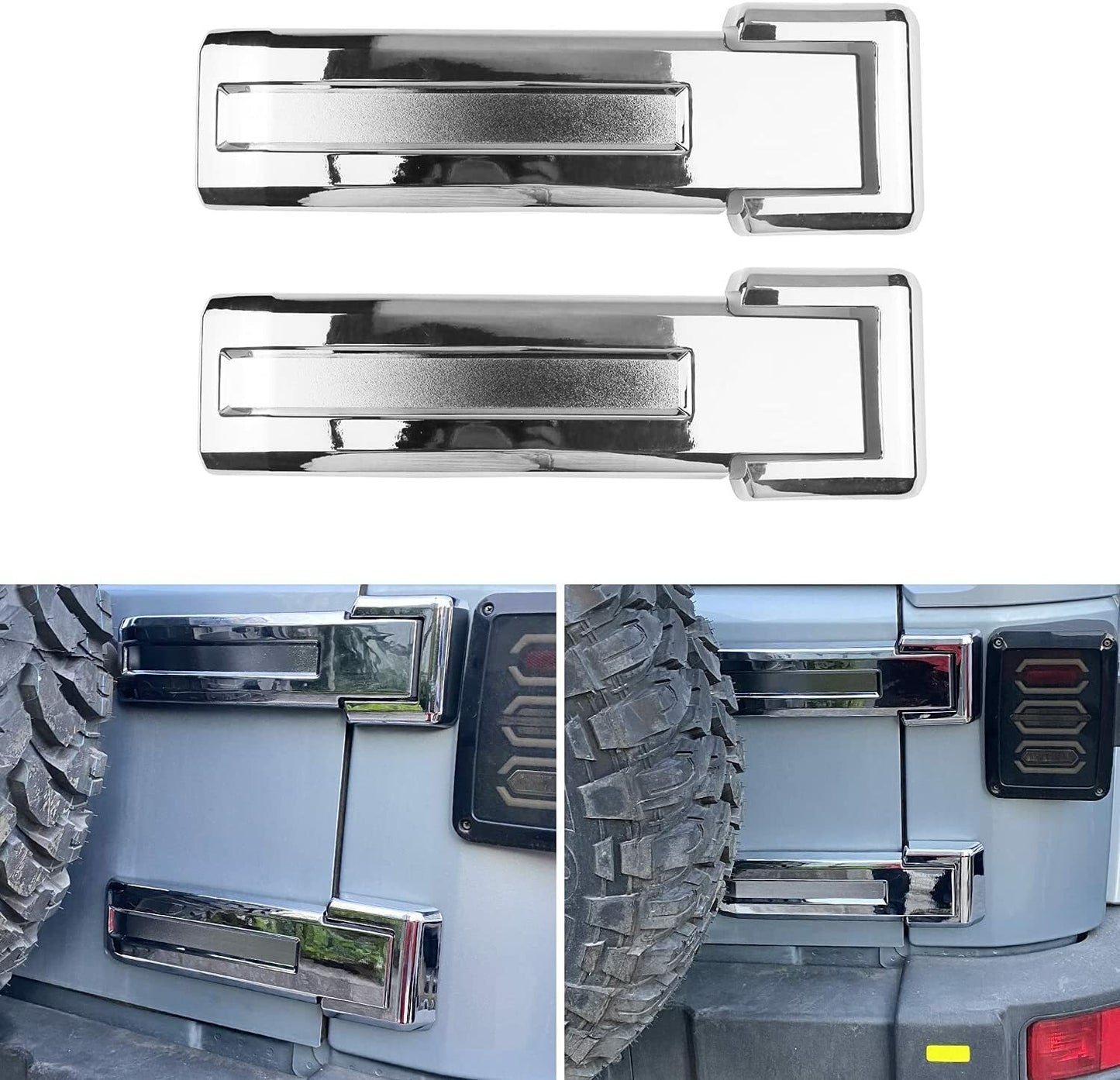 Rear Spare Tire Carrier Hinge Chrome Trim for Jeep for Wrangler Rubicon JK 2007-2017