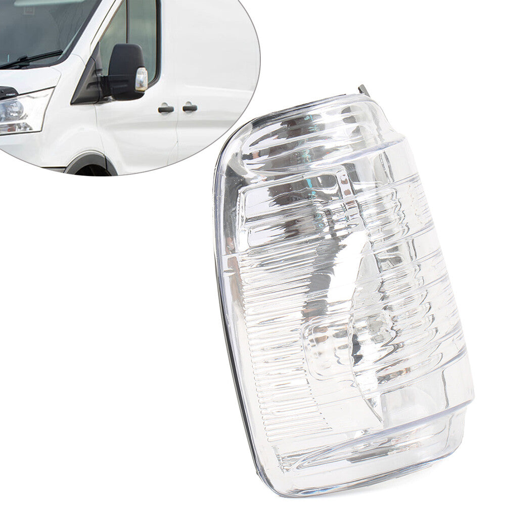 White Door Wing Mirror Indicator Lens Light Housing for Ford Transit MK8 14-21 L