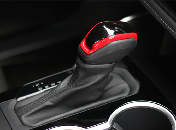 Red & Black Car Shift Button Cover Trim for Toyota 2020-2022 2023 Highlander
