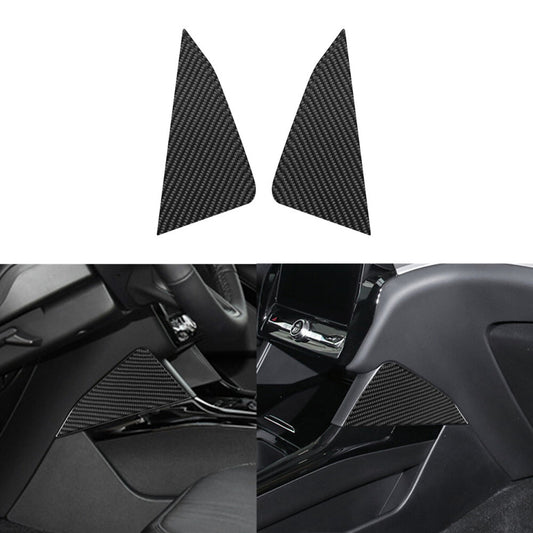 Red Carbon Fiber Interior LCD Screen Frame Cover Trim For Altima 2019-22 v