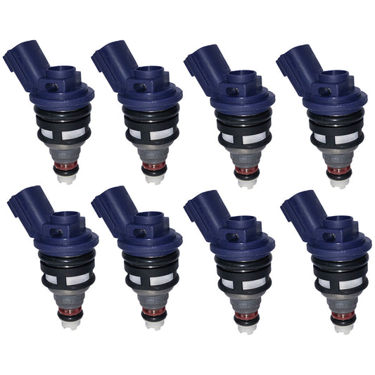8Pcs fuel injector 16600-21U01 For 93-96 for Infiniti Q45 4.5L flow matched 375cc