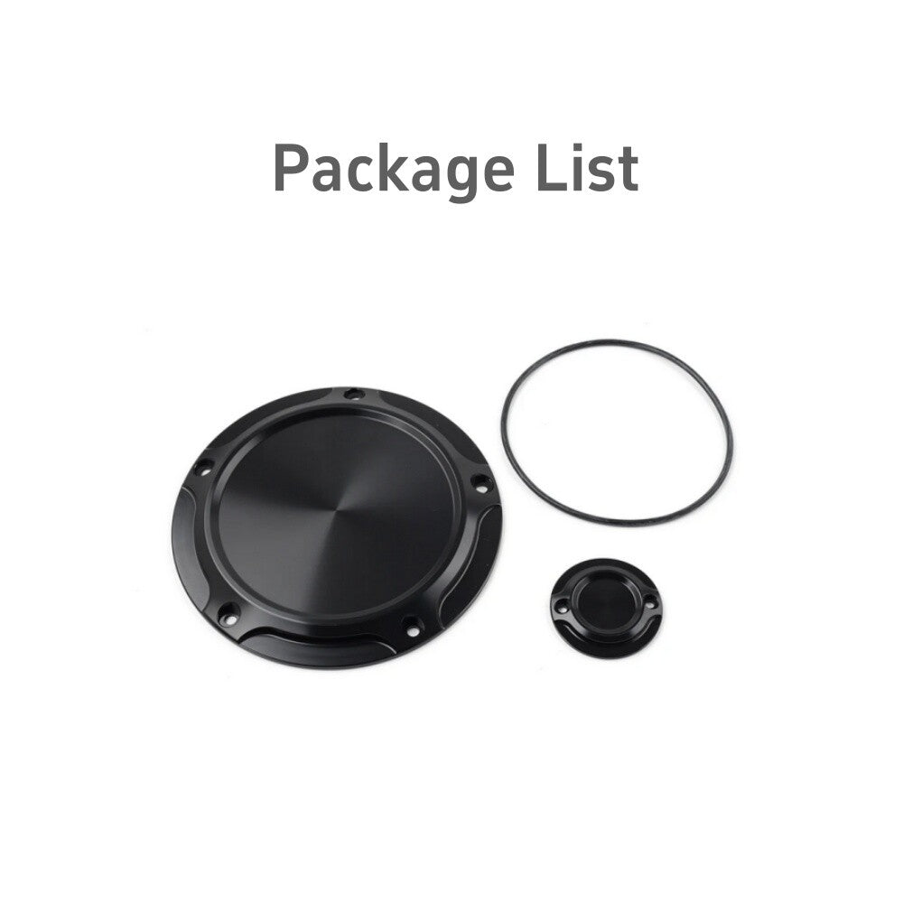 5-hole Derby timer engine timing cover, black, suitable for Harley touring gliders. n
