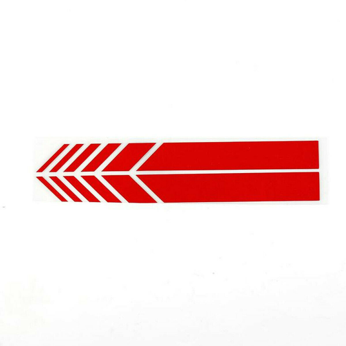 2 Pairs Red Stripe Vinyl Decal Sticker Fit For Car Rear View Side Wing Mirror Q