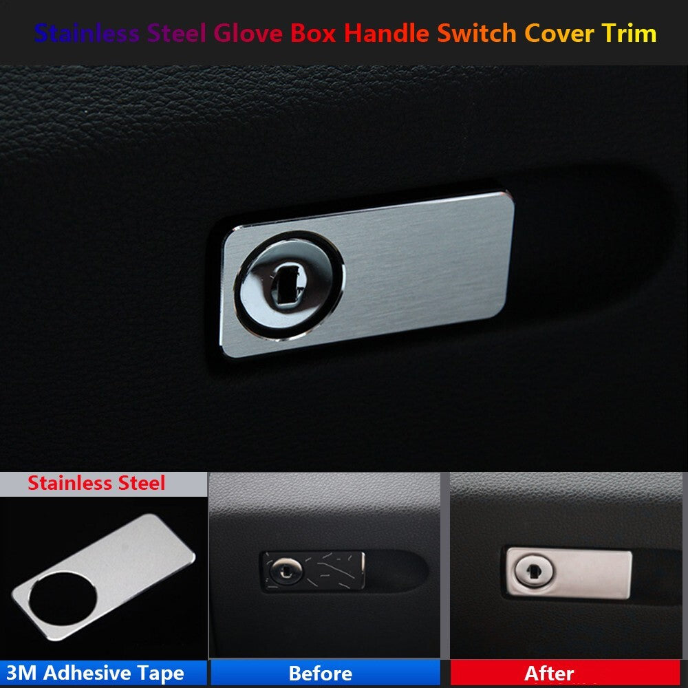 Stainless for Mercedes-Benz W204 W212 C218 X204 Car Glove Box Switch Cover Trim