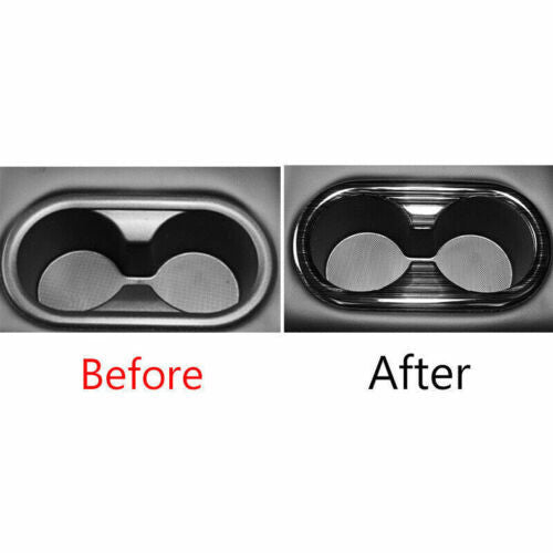 Glossy Black Inner Gear Shift Knob Cover Trim For Outlander 2022-2024 v