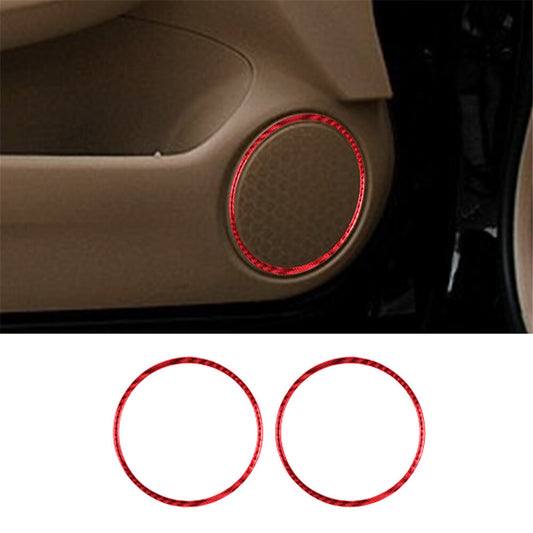 Red Carbon Fiber Parking button Cover Trim Kit For Colorado 2004-12/ for Canyon 05-12 v