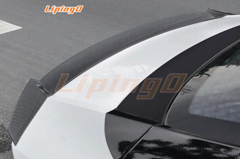 For 2022-2025 for Hyundai for Elantra ABS Carbon Sports Rear Trunk Spoiler Wing Flap n