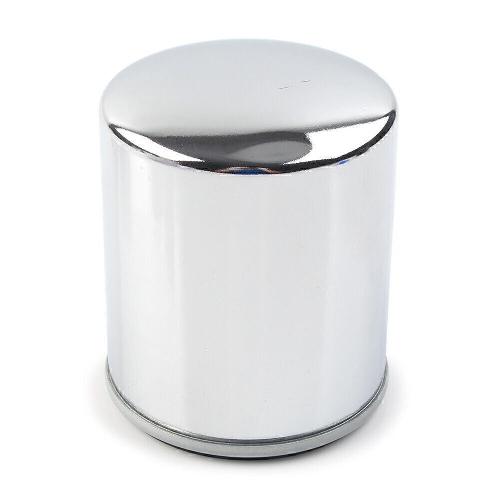 Chrome Engine Oil Filter Fits for HARLEY STREET GLIDE & XL883N XL883L FXSB FLHTC Q