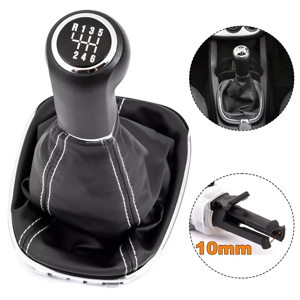 for Opel for Corsa D S07 2006-2014 shift button + shift cuff black 6 speed v