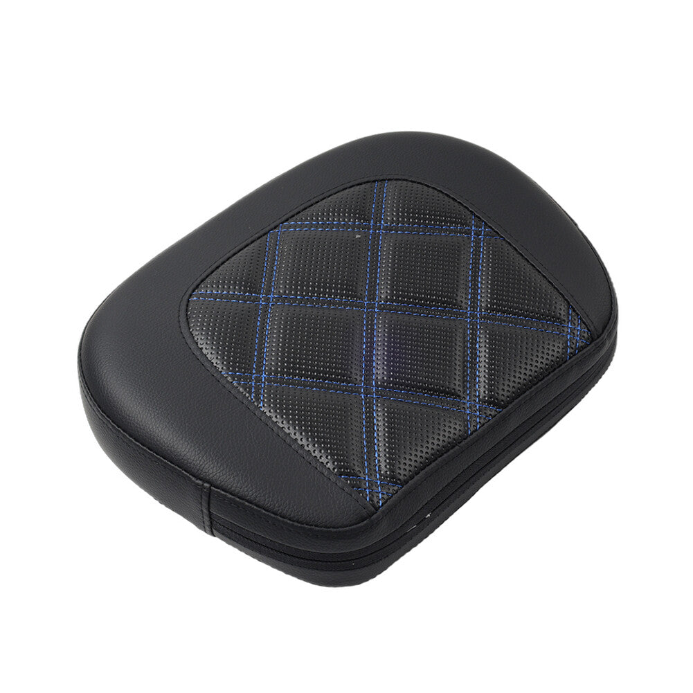 Blue Stitching Passenger Sissy Bar Backrest Pad Bracket FIT for Harley Street Glide