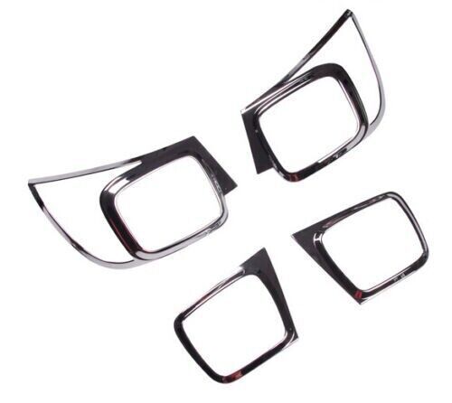 Chrome For Malibu Exterior Rear Tail Light Lamp Cover 2014-2015 4pcs n