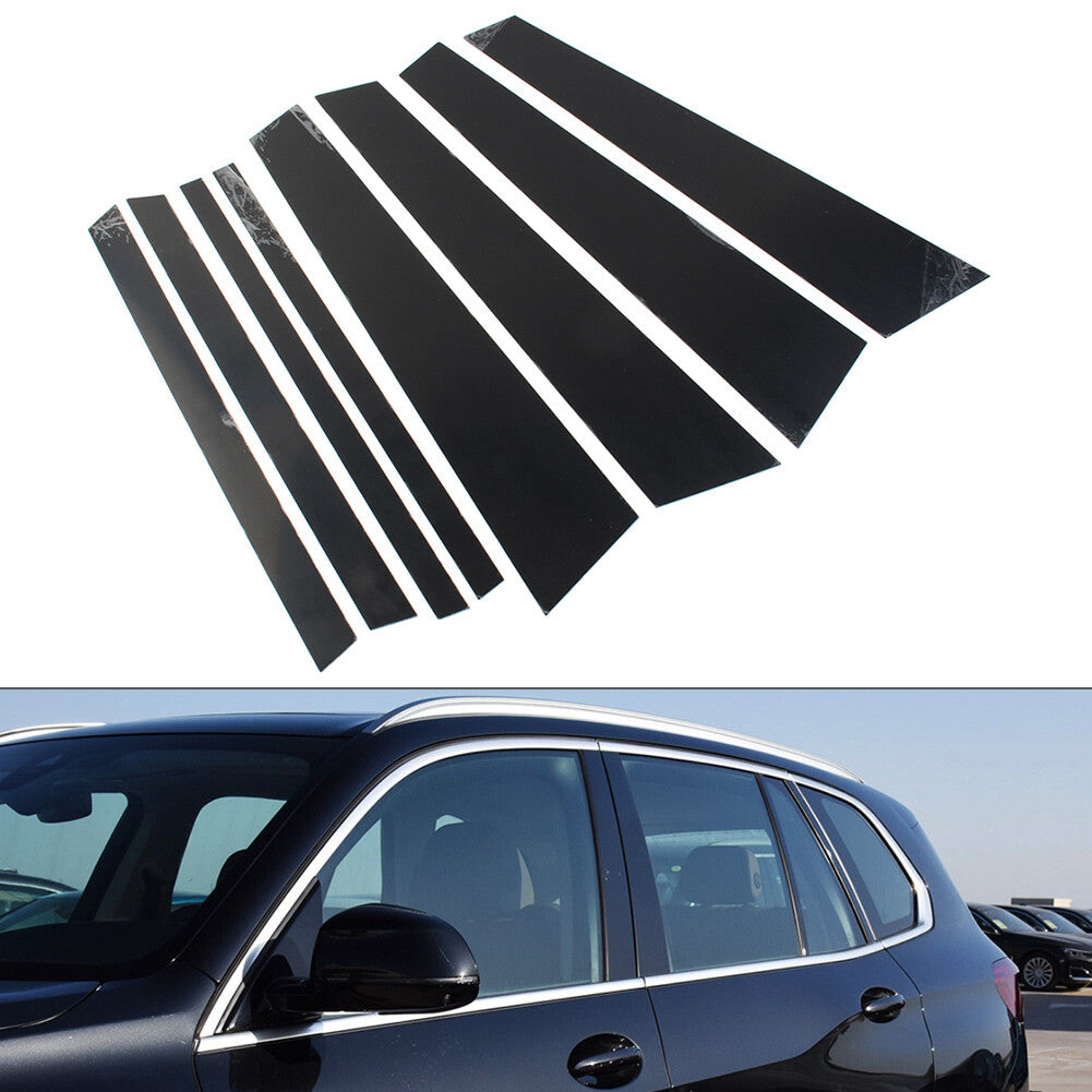 for BMW X5 G05 19-22 8x Car Door Window Column B C Pillars Posts Cover Trims