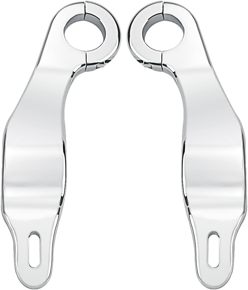 Chrome Fairing Support Bracket Clamps for Harley Road Glide FLTRX 15-23 FLTRXS