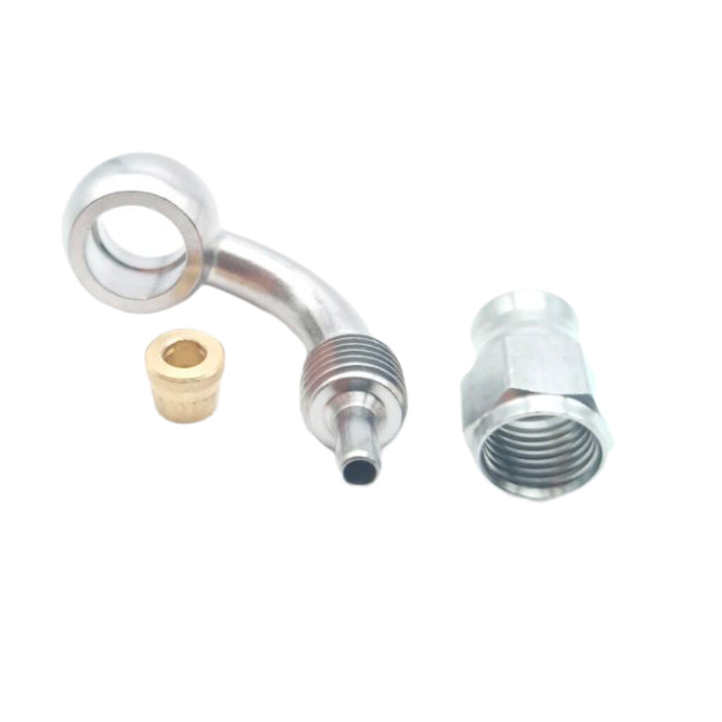 1Ps AN3 Motorcycle Motor Bike Hydraulic Brake Oil Hose Line Banjo Fitting 90deg n
