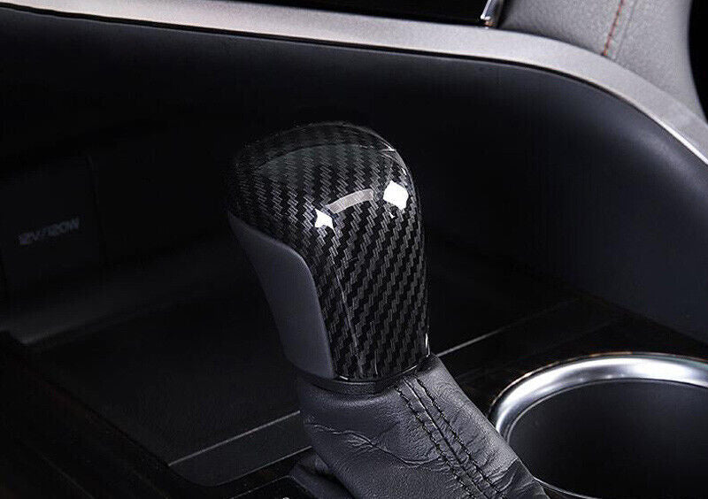 for Toyota for Camry 2018-2022 Carbon Fiber ABS Central Console Gear Shift Knob Trim