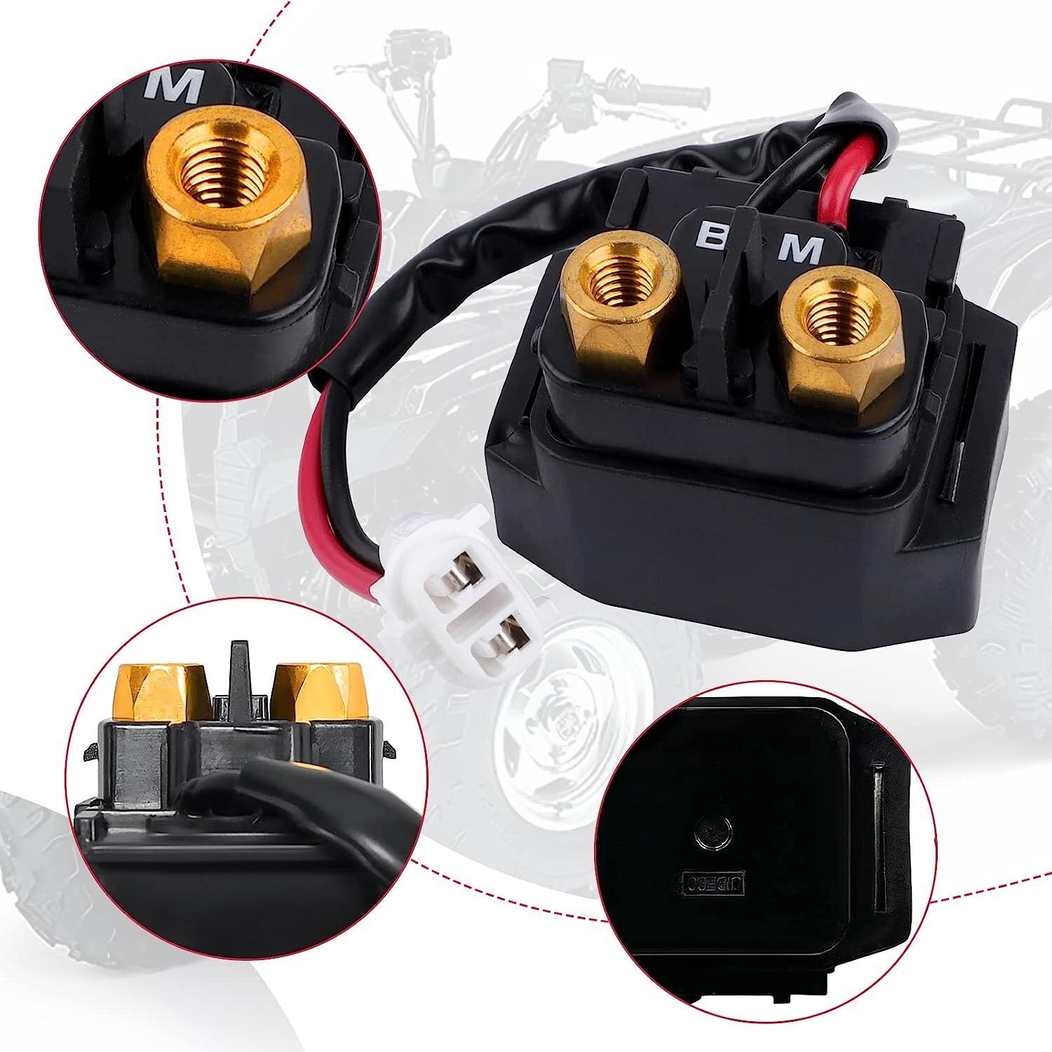 Starter Solenoid Relay for Yamaha Grizzly 600 YFM600 1999-2001 5EH-81940-01-00