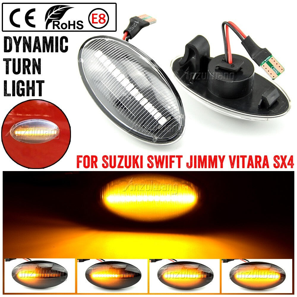 Dynamic Side Marker Turn Light for Suzuki Grand Vitara Splash for Swift for Jimny for Opel
