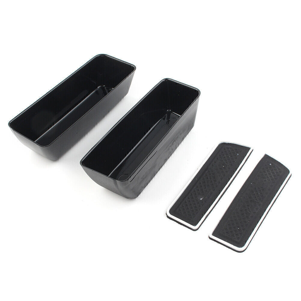 Inner Front Door Handle Armrest Storage Box Tray Bin Kit Fit for Ford Edge 2015-2020