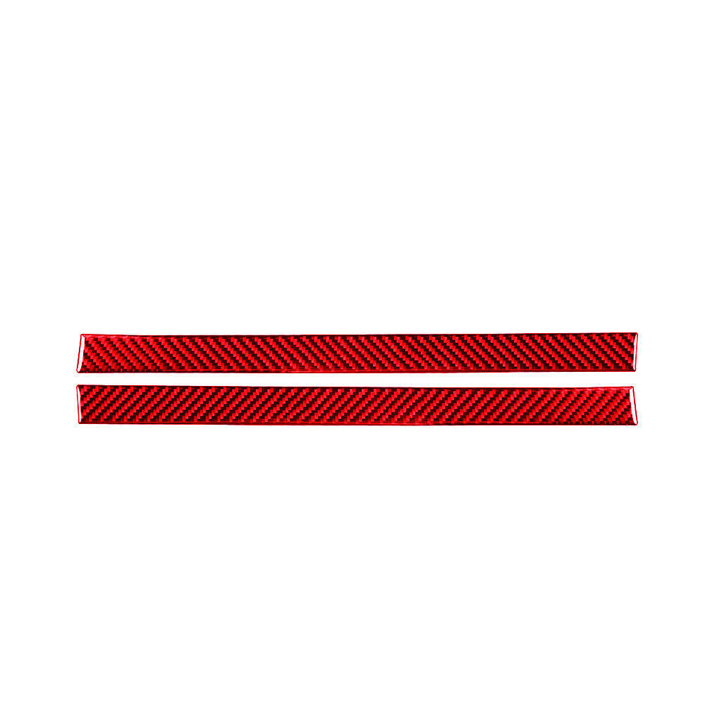 2pcs Red Carbon Fiber Inner Door Bowl Cover Trim For 718 2016-2022 v