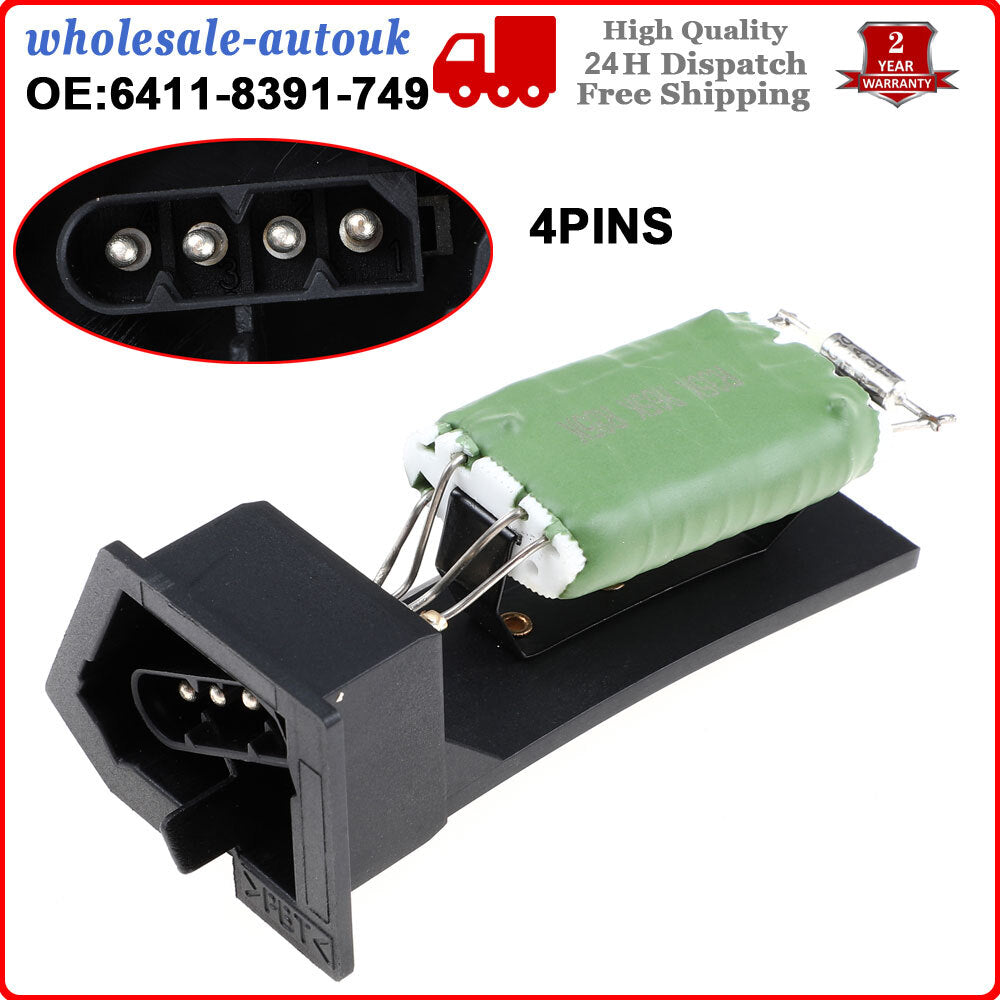 for BMW 3 Series E36 1990-2000 Blower Fan Motor Heater Resistor 64118391749 Q