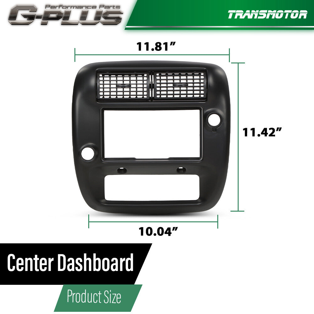 Fit For Explorer Ranger Center Dash Radio Panel AC Heater Vent Trim Black - v