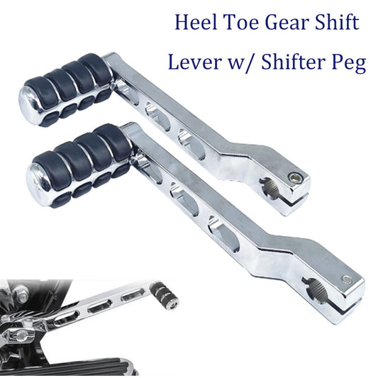 Chrome and toe gear shift lever with gearshift pins for Harley Electra Road Glide n