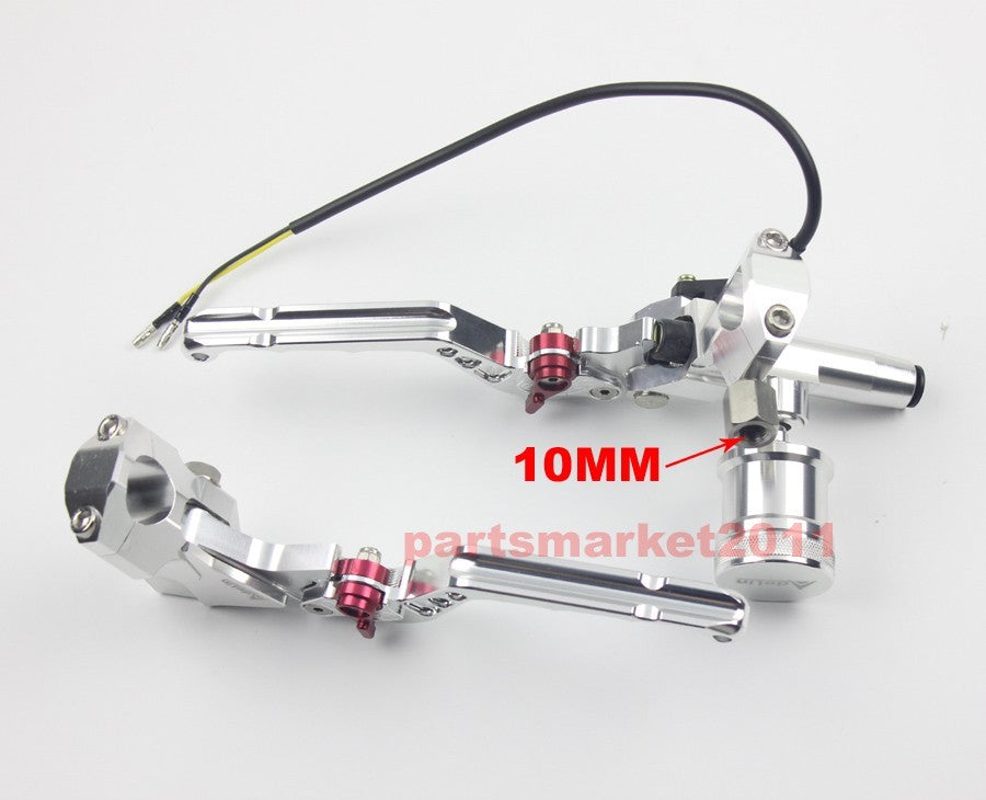 Adelin CNC PX-2 Brake Clutch Levers Master Cylinder For Ruckus Zoomer 7/8 Silver
