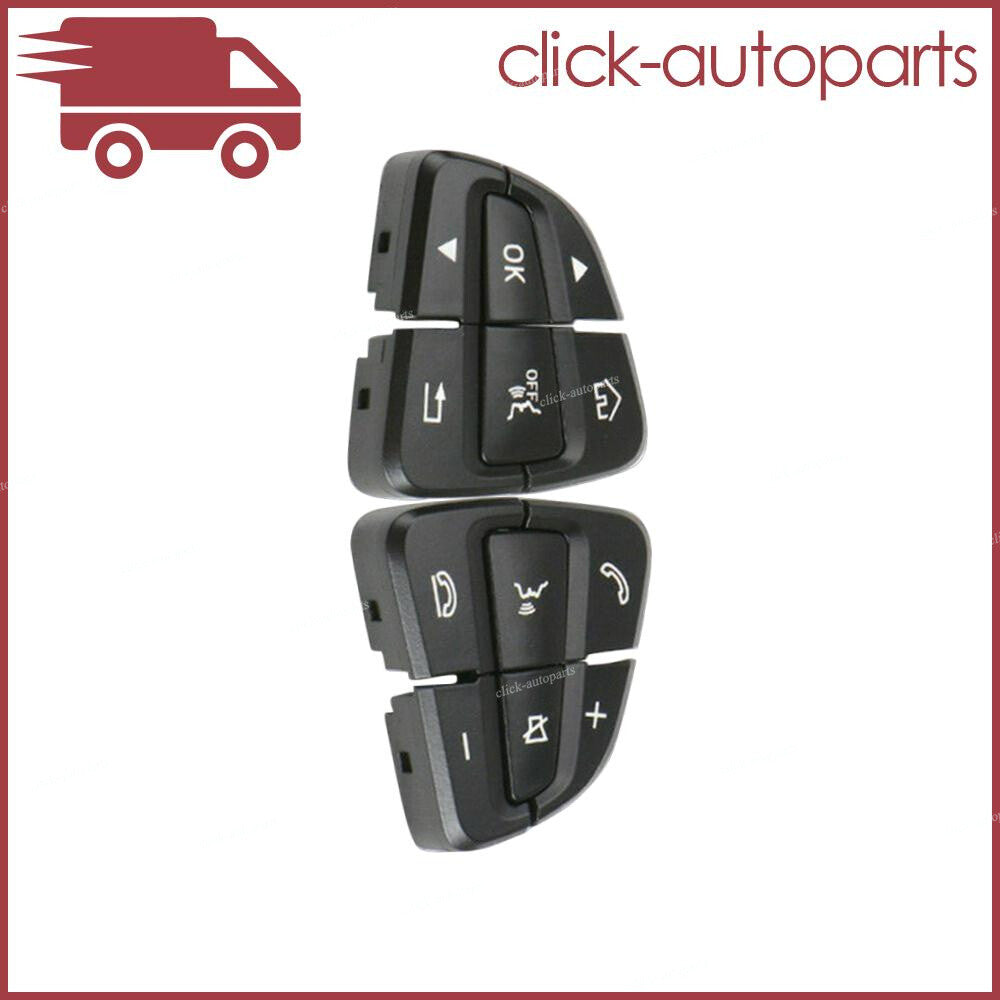 2PC RHLH Fits for Benz 15-19 GLC W205 Steering Wheel Switch Button Cover Repair Kit Q
