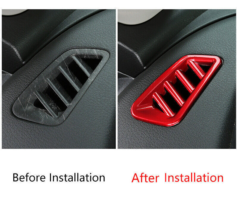 Instrument LR Air Outlet Vent Trim for Nissan Sentra Sylphy 20-2022 Bright Red