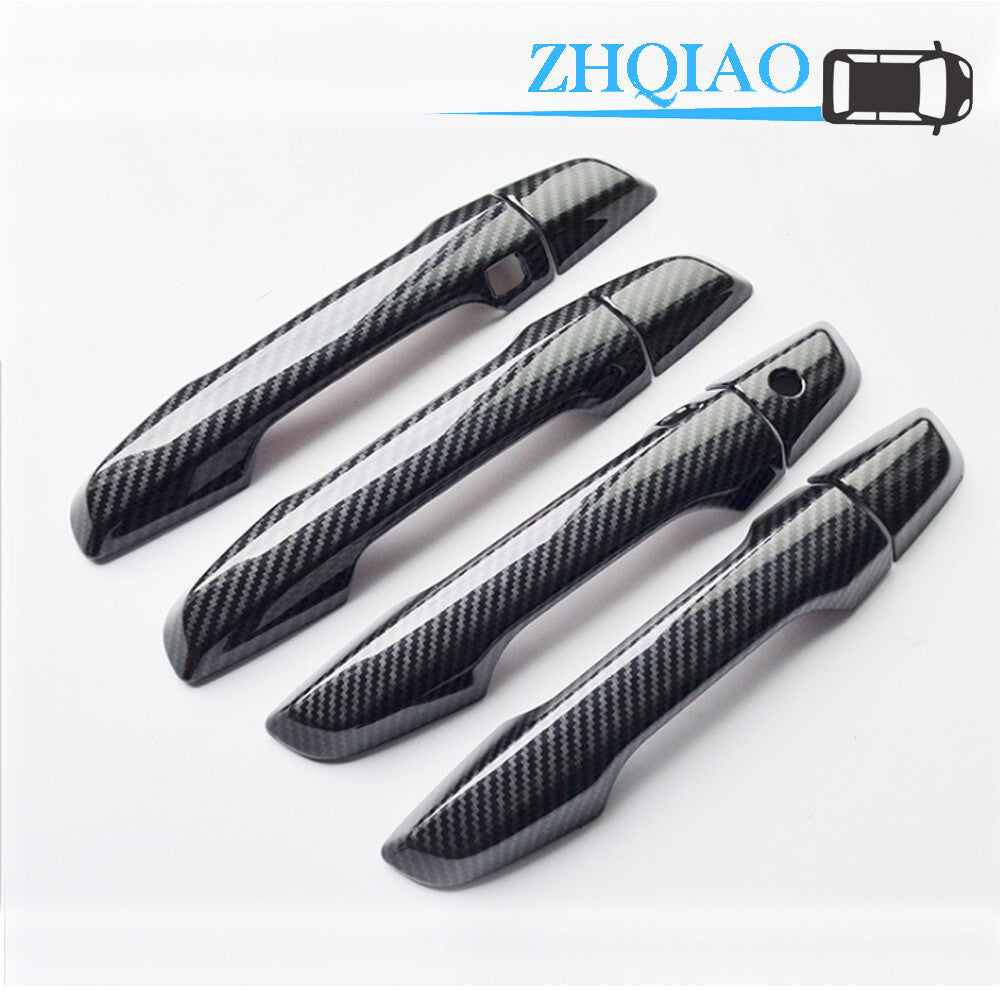 Carbon Fiber Side Door Handle Covers Trim Fit for Honda CRV 17-20