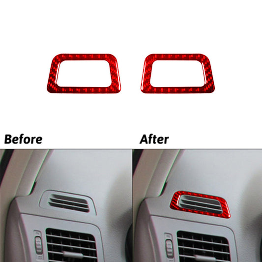 Red Carbon Fiber Rear for Audio Outer Frame For Silverado/tahoe/ for sierra 07-14 Type C v
