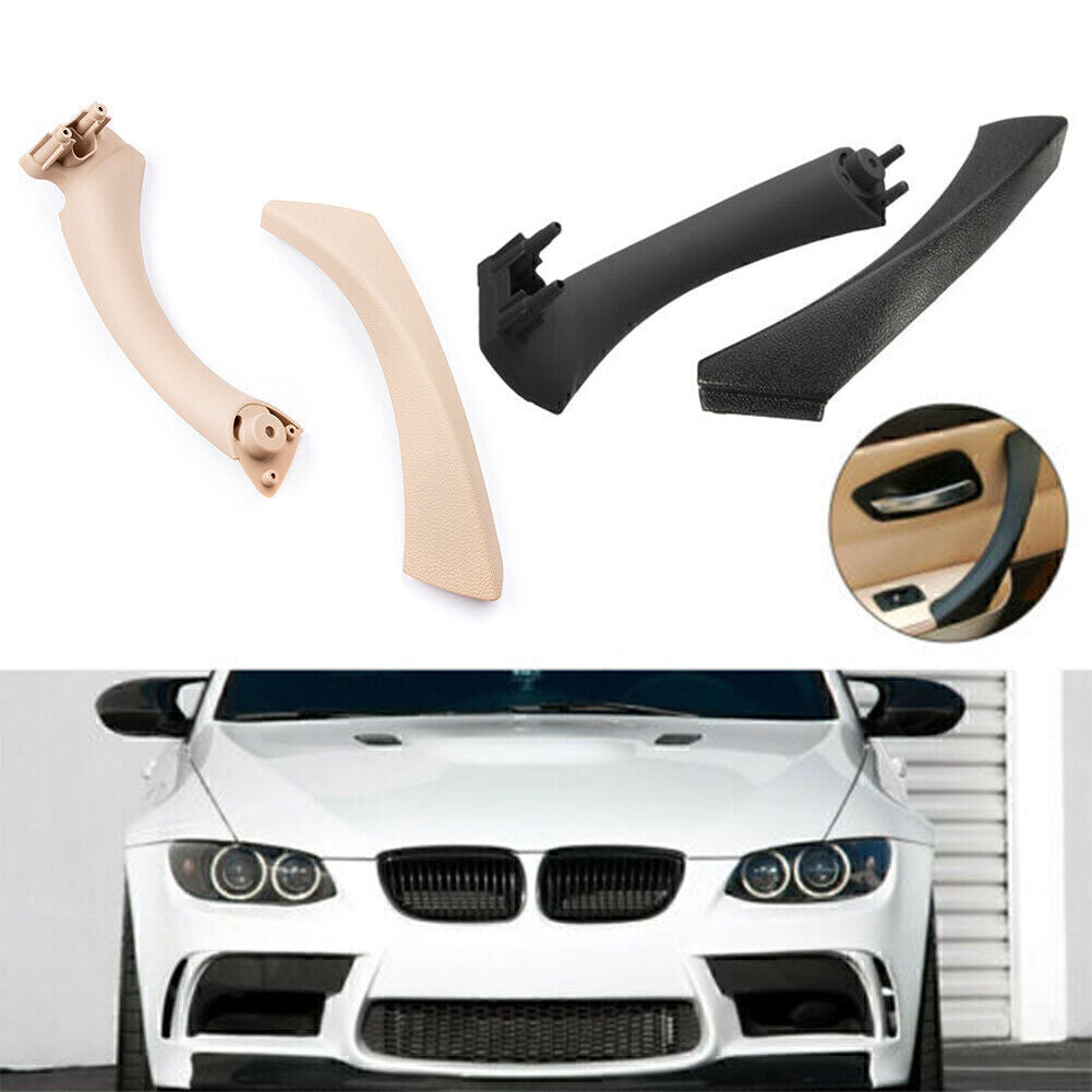 for BMW E90 328i Left Side Inner+Outer Door Panel Handle Pull Trim Coverset Q