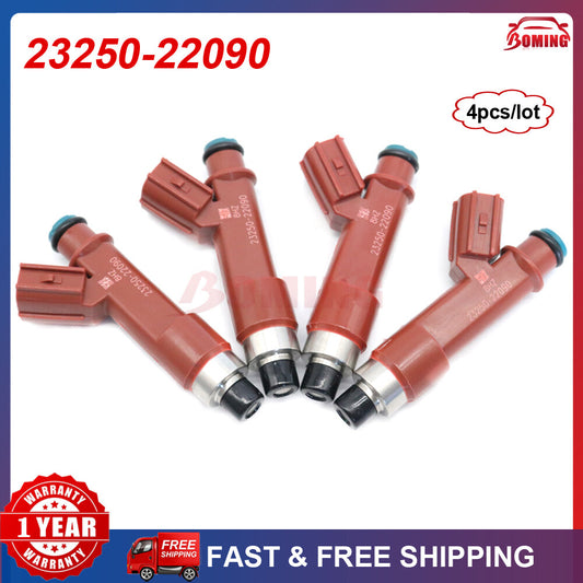 4pcs Fuel Injector Nozzle for Toyota for Corolla ZZE142 1ZZFE Matrix 23250-22090