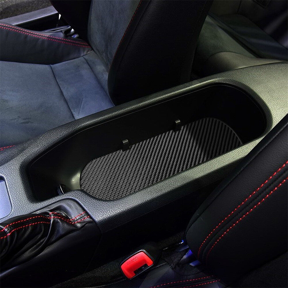 3x Carbon Fiber for Co -pilot Storage Box Cover Trim For 6 E63 E64 2004-10 v