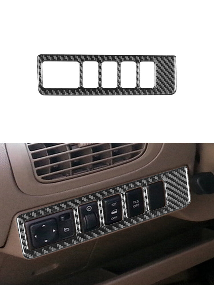 Suitable for Camry 2018-2023 carbon fiber ABS for seat adjustment handle button cover decoration- v