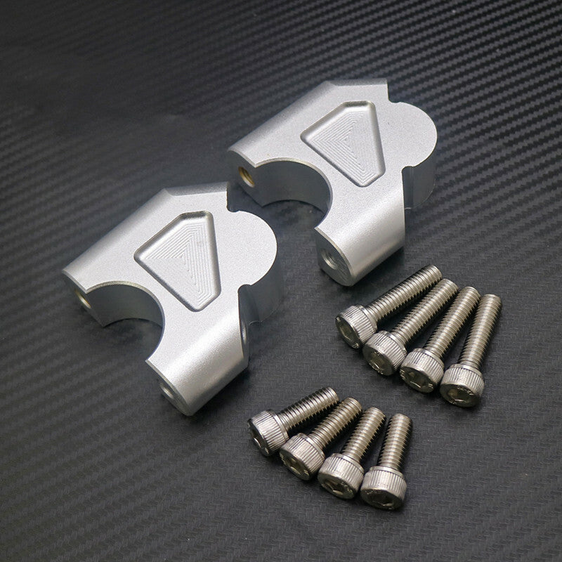 Silver 32mm CNC Machining Handlebar Riser Bar Clamp for BMW R1200GS LC ADV 14-18 Q