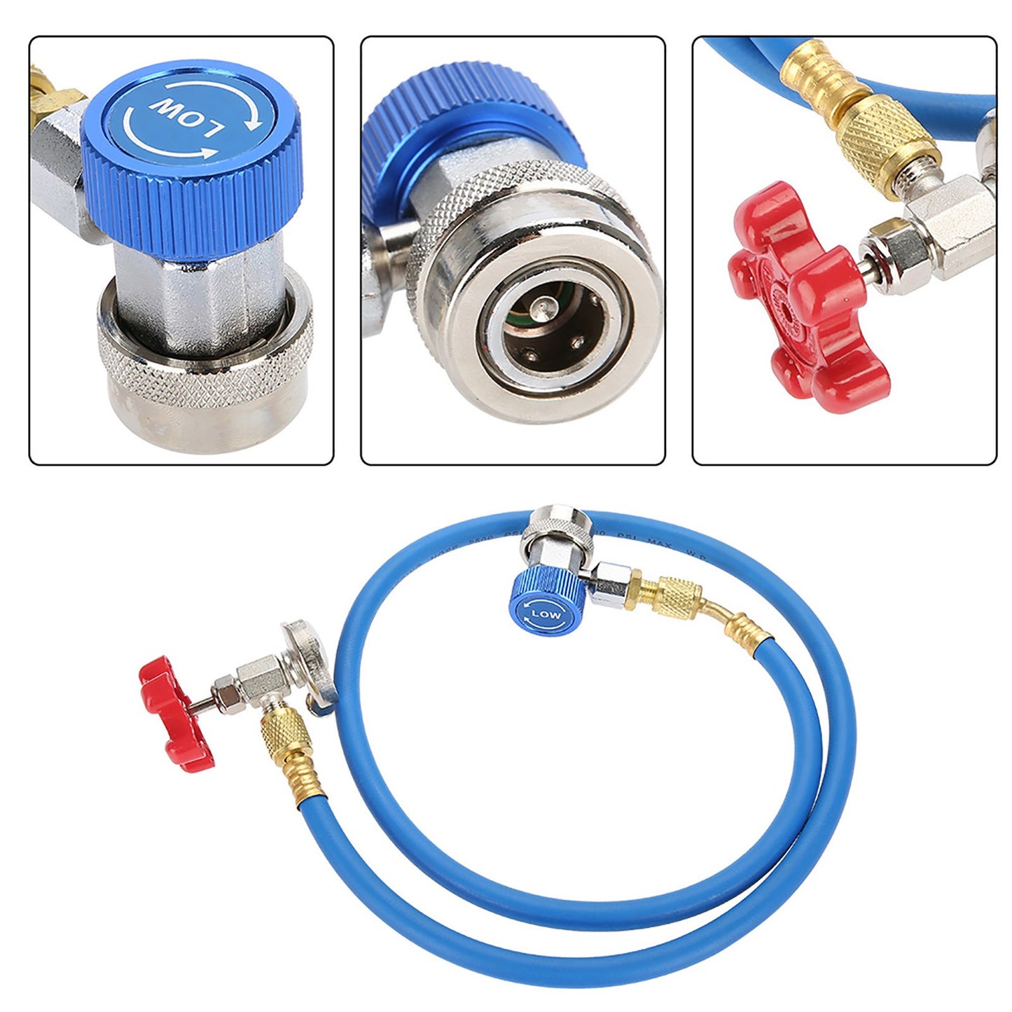 R134a Replenishment Hose Automobile Air Conditioning Fluorination Q