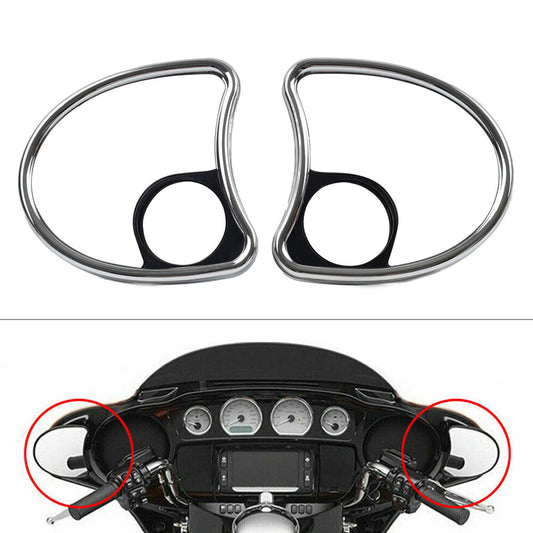 Fit for Harley Touring Street Glide Side Mirror Fairing Mount Rear Blind Spot Mirror Q