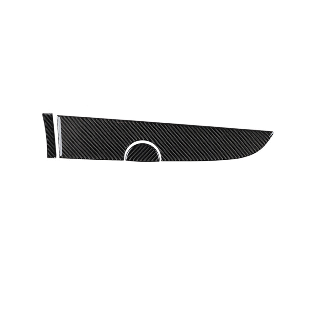 3Pcs Carbon Fiber Interior Passenger Dashboard Cover Trim For 2012-2015 for Fiat 500